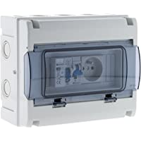 Zenitech 150217 - Estuche eléctrico impermeable IP65- 8 módulos- color blanco